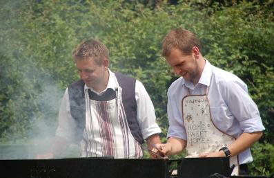 Busy at the bbq!
