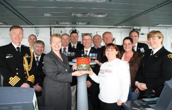 Under the Queen's Colours supporters aboard HMS Dragon, Portsmouth 2012
