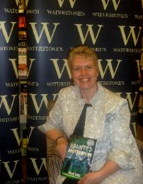 Penny Legg at Waterstones with Haunted Southampton